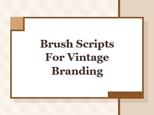 Craft Vintage Charm with Classic Brush Scripts
