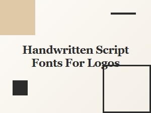 Choosing Handwritten Script Fonts for Logo Design